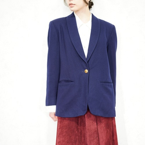 USA VINTAGE FUndamenta things PETIT 1B WOOL TAILORED JACKET/アメリカ古着1Bウールテーラードジャケット