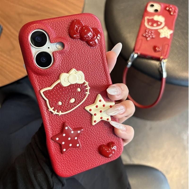 HELLO KITTY スマホケース レッド hellokitty ハローキティ iphoneケース レッド スマホケース