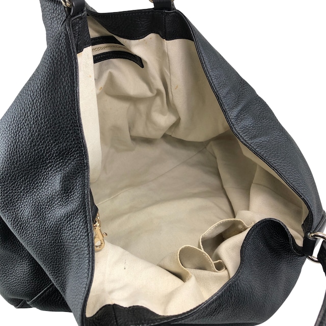 GUCCI グッチ ソーホー ショルダーバッグ ブラック タッセル レザー ホーボーバッグ vintage ヴィンテージ オールド p2pw3n