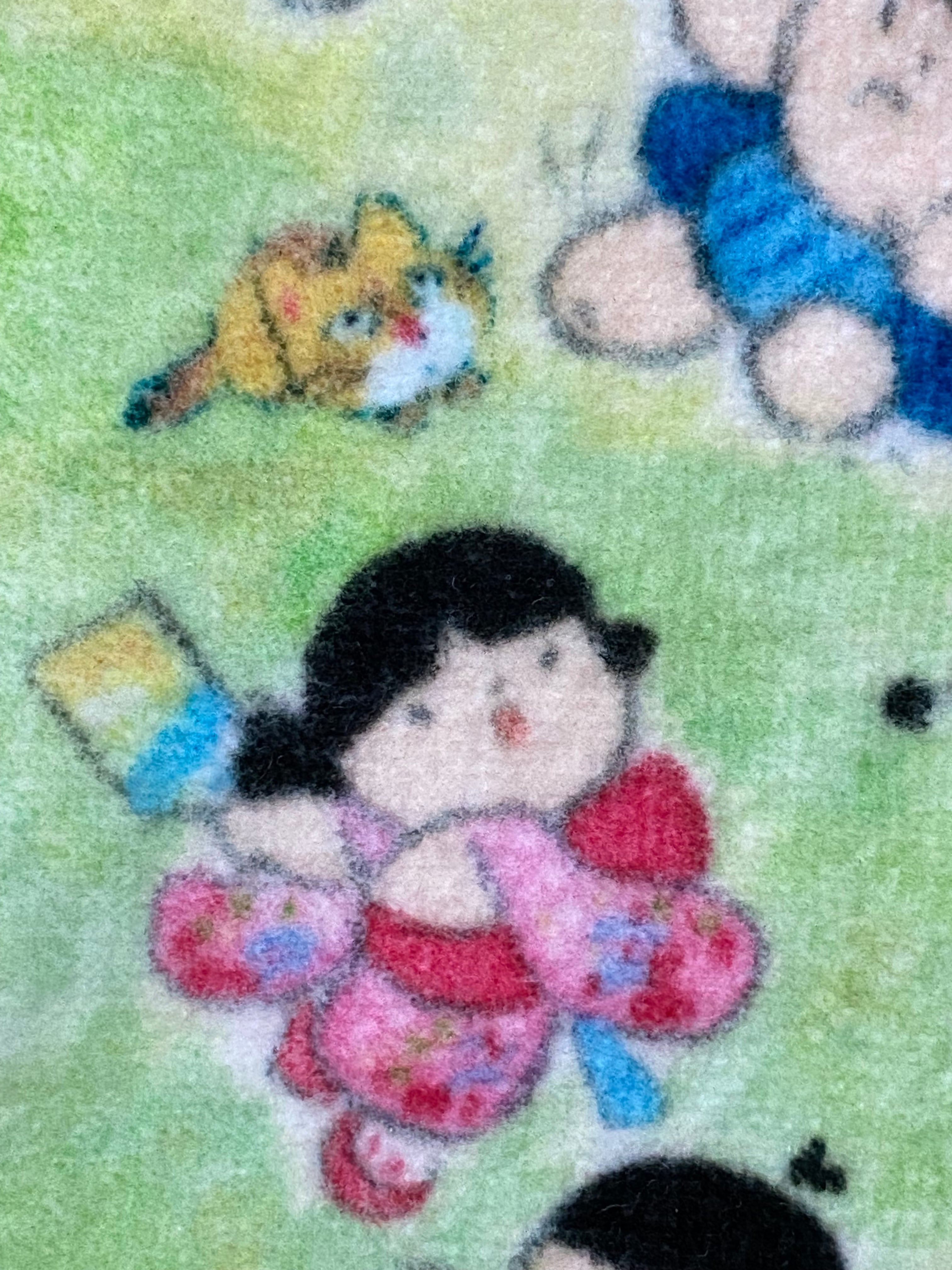 タオルハンカチ「伝承あそびと童」 | 童絵作家 池原昭治のお店