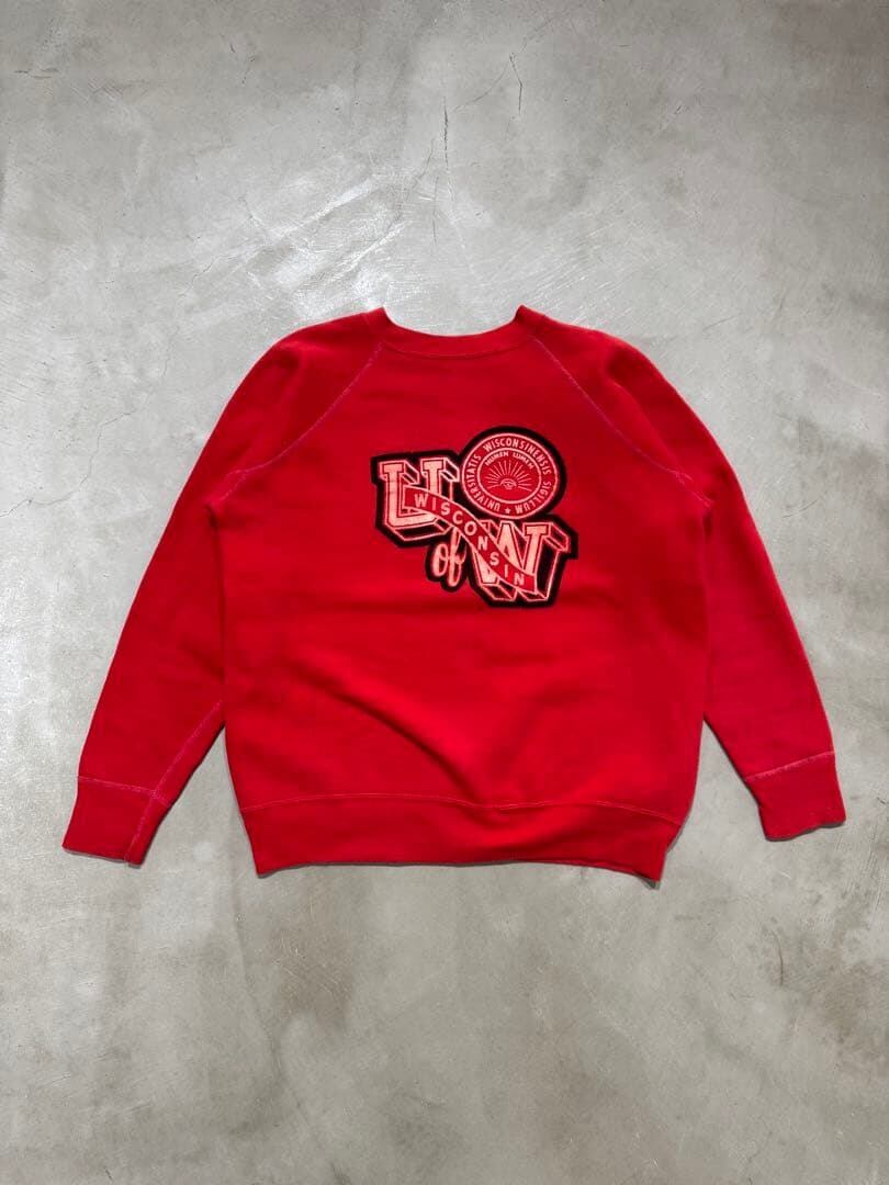 ・60s Vintage Sweat “WISCONSIN / カラーフロッキー