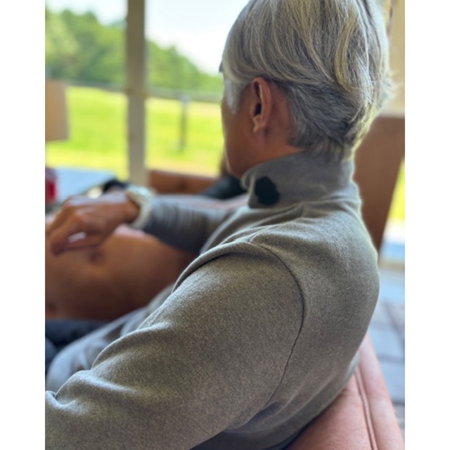 FBAM-LSHN5　メンズ　ウォーム長袖モックネック