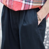 NAUTICA black linen wide slacks