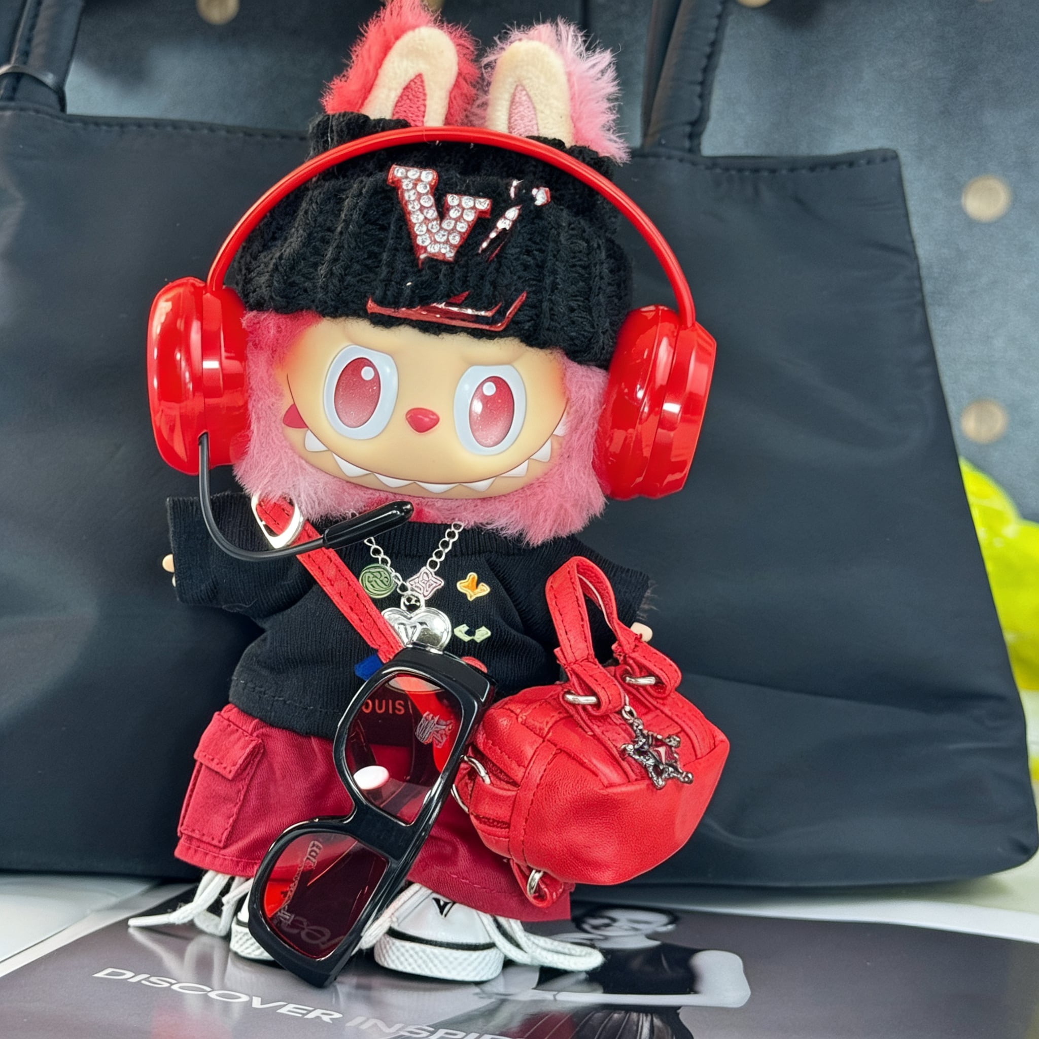 本格ロックスタイル!Labubu ラブブ ロックスター ♡ コンプリートコーデ 8点セット 15-17cm 可愛くてスタイリッシュな究極コーデ the monsters 1.0 2.0 3.0