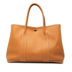 エルメス ガーデンパーティ36 トートバッグ ハンドバッグ ブラウン ネゴンダ レディース HERMES 【中古】
