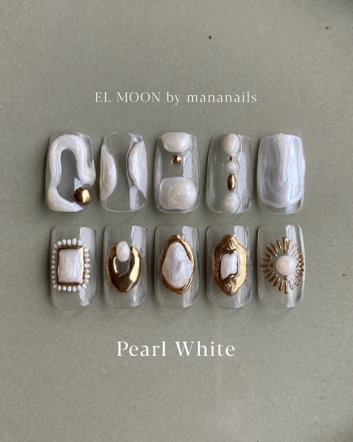EL MOON Pearl White A3 | MOONLIT