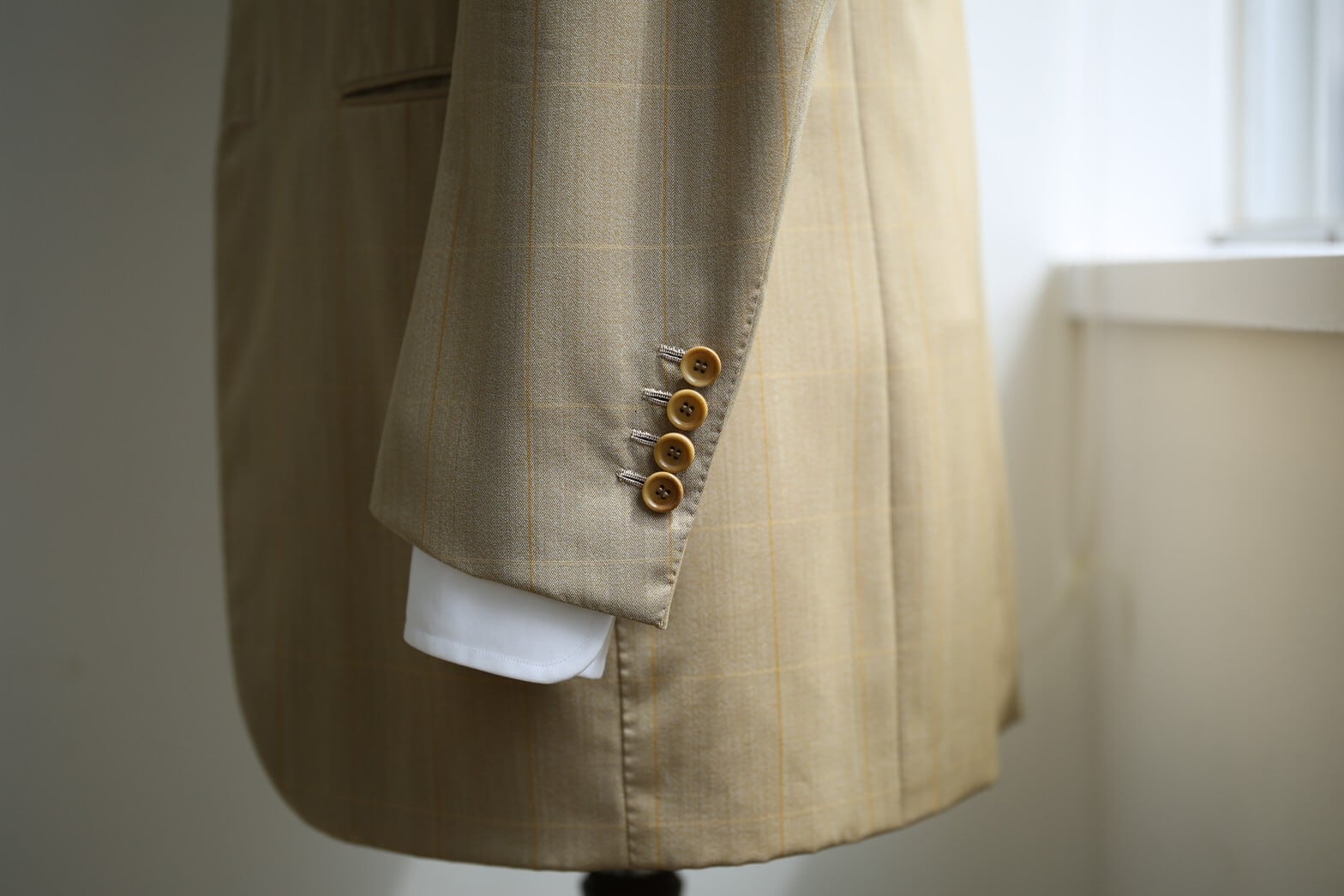 Sartoria Attolini ジャケット 46 Sartoria Attolini アットリーニ】ホップサックウール 春夏秋向け