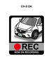 マツダ CX-3 DK ボディ25色設定 ドラレコRECステッカー