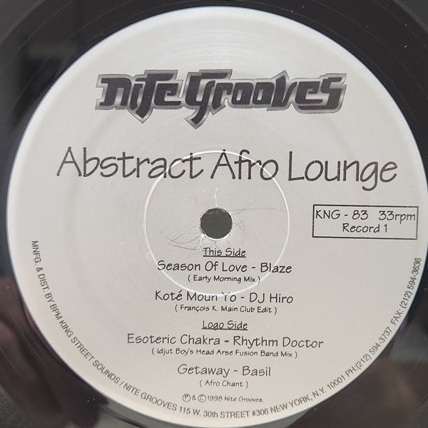 Various / Abstract Afro Lounge (A Nite Grooves Compilation) [KNG 83, KNG-83] - 画像3
