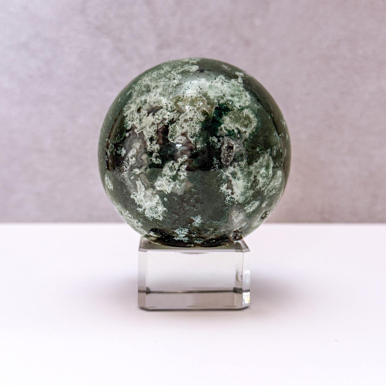 モスアゲート・フラワーアゲート スフィア * Moss Agate * 天然石