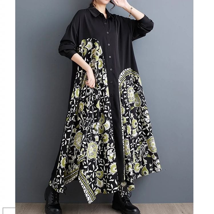 PATTERNED LONG SHIRT M-9004