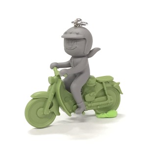 モペットバイク    緑×グレー