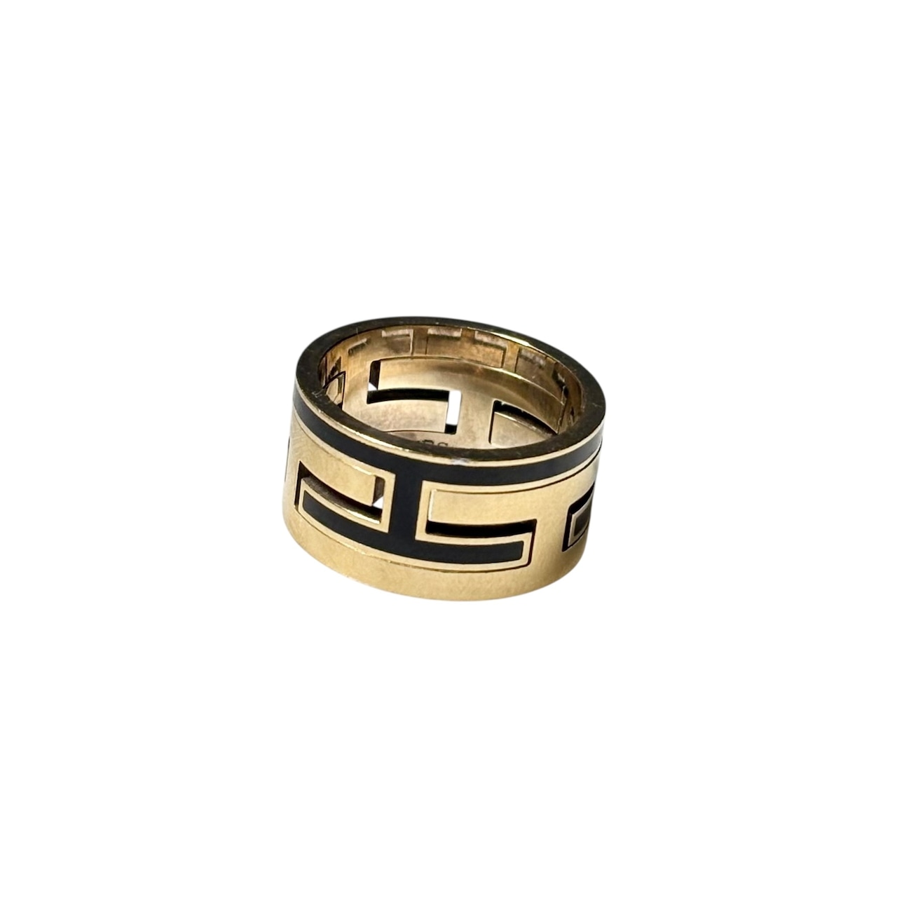 HERMES gold plated silver “Move H” ring