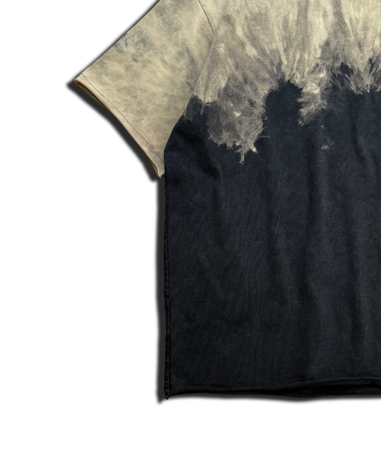 【セットアップ可】タイダイブリーチビッグシルエット半袖Tシャツ Cafe time