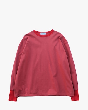 EACHTIME. Trim L/S Tee  Red