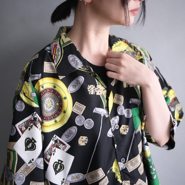 casino item multi graphic loose h/s shirt