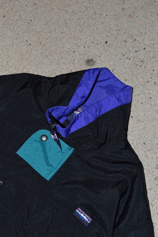 WHITE SIERRA 90s Old Nylon PullOver HalfZip ホワイトシエラ 1990 アノラック ナイロンハーフジップ US古着