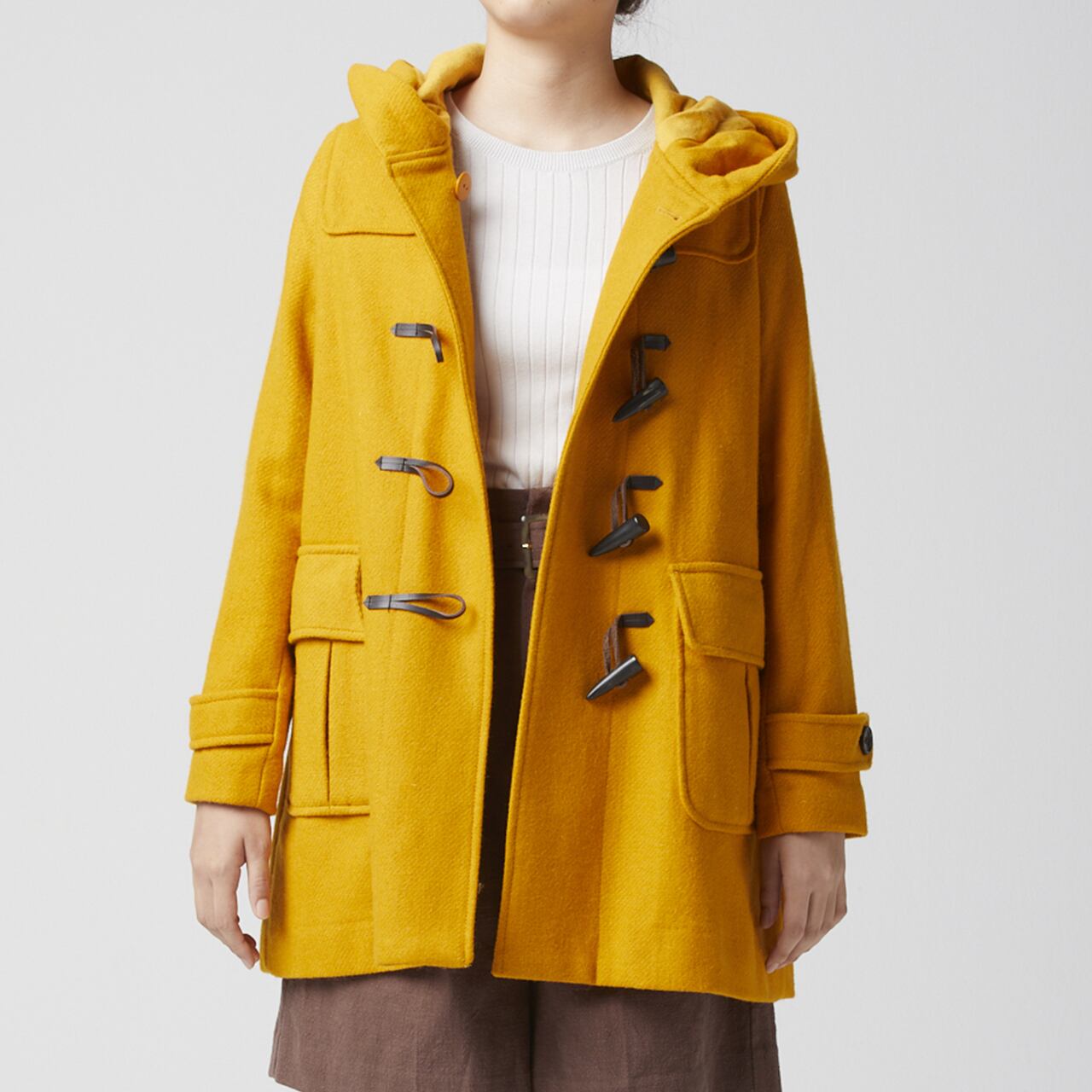 マッキントッシュ ヘリンボーンダッフルコートM マスタード MACKINTOSH