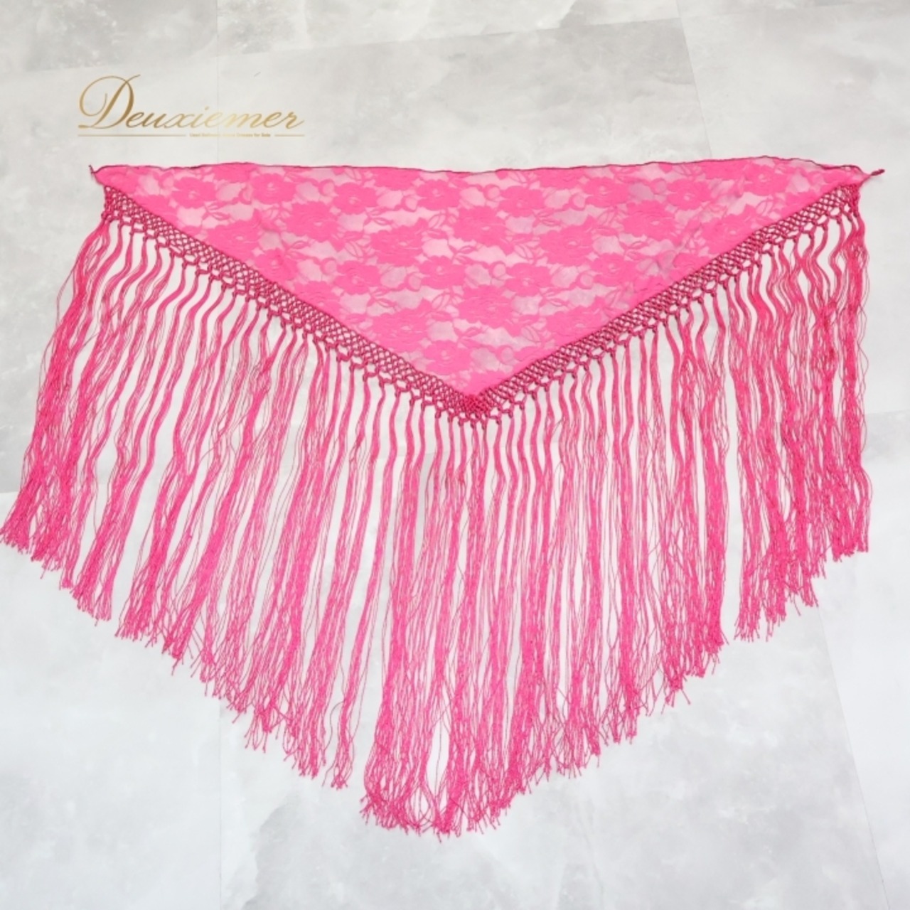フラメンコ 衣装 シージョ ピキージョ 小物 ピンク系 花柄 レース トライアングル フレコ ダンス 三角形 アクセサリー 練習 舞台 発表会 ピンク フリンジ ショール フラメンコダンス 可愛い ファッション 小物 鮮やか おしゃれ イベント用 ステージ衣装