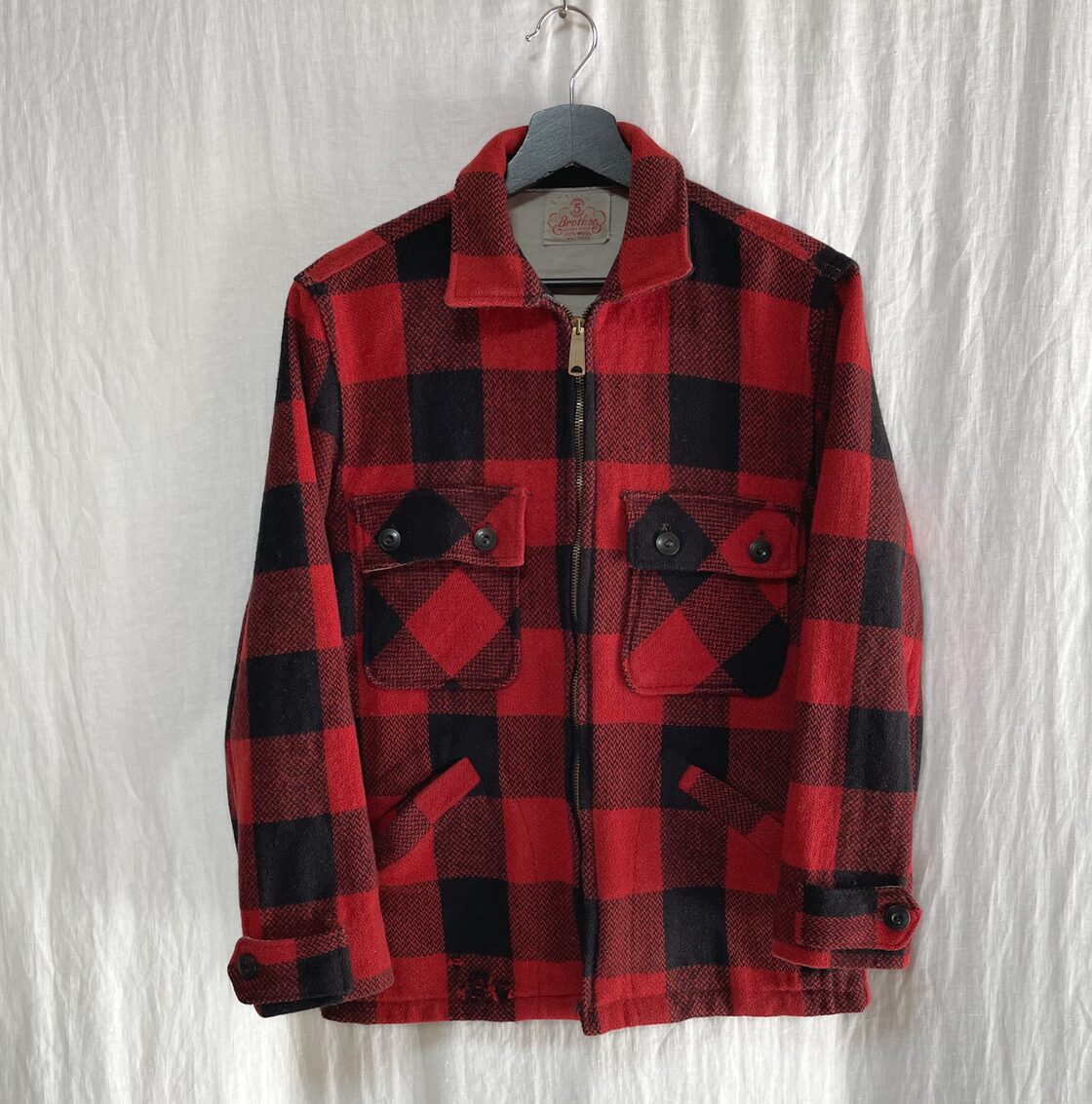 50s FIVE BROTHER ファイブブラザー バッファローチェック ウール 