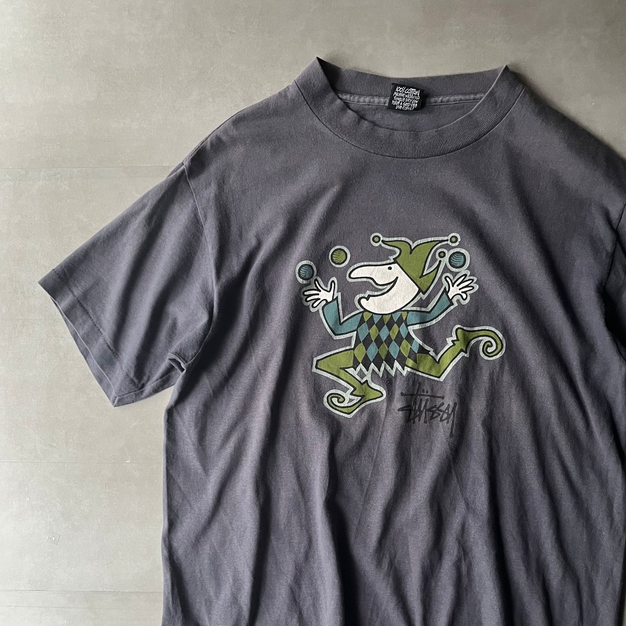 80s old stussy joker T-shirt | gerbera clothing store