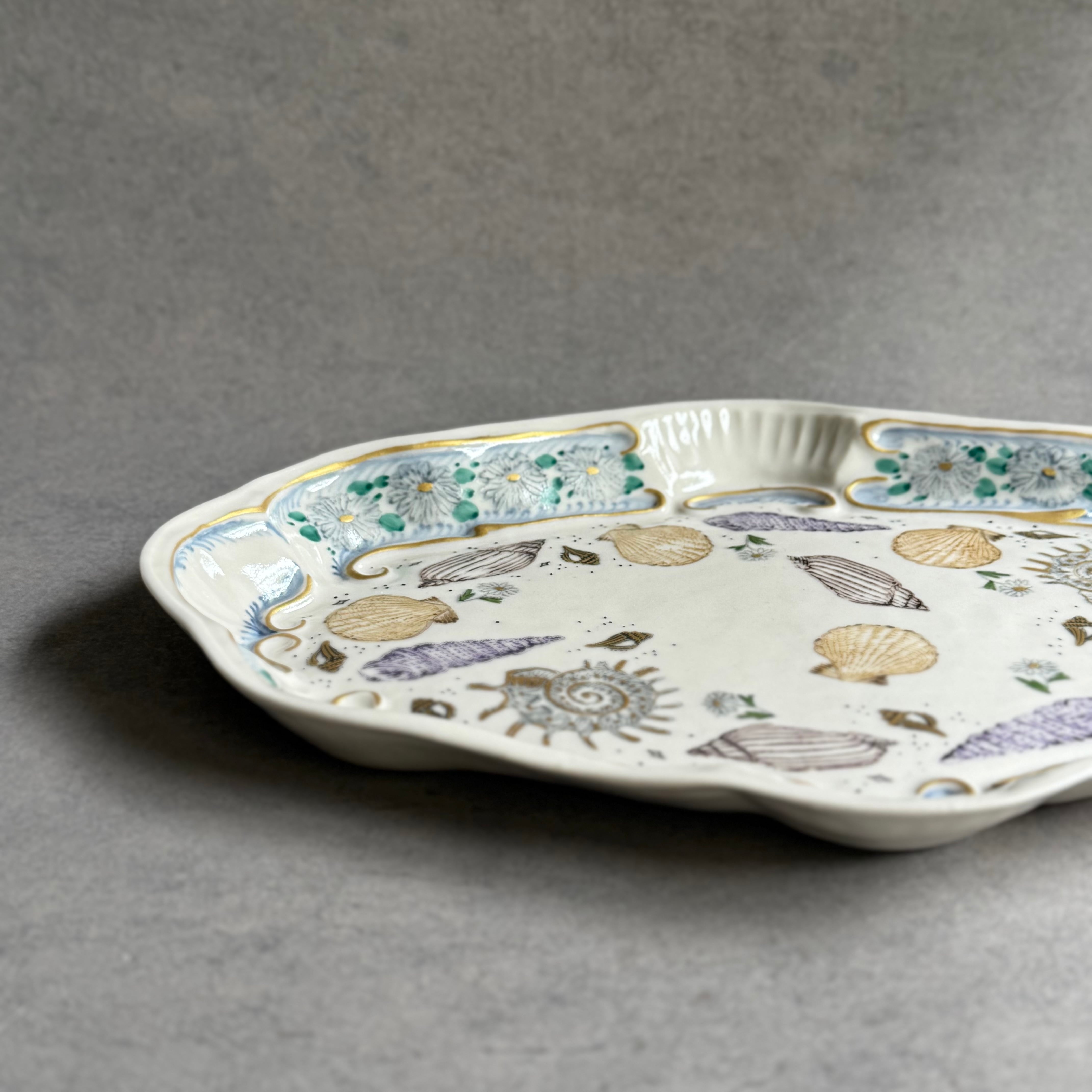 つちやまり oval plate | gallery 一白