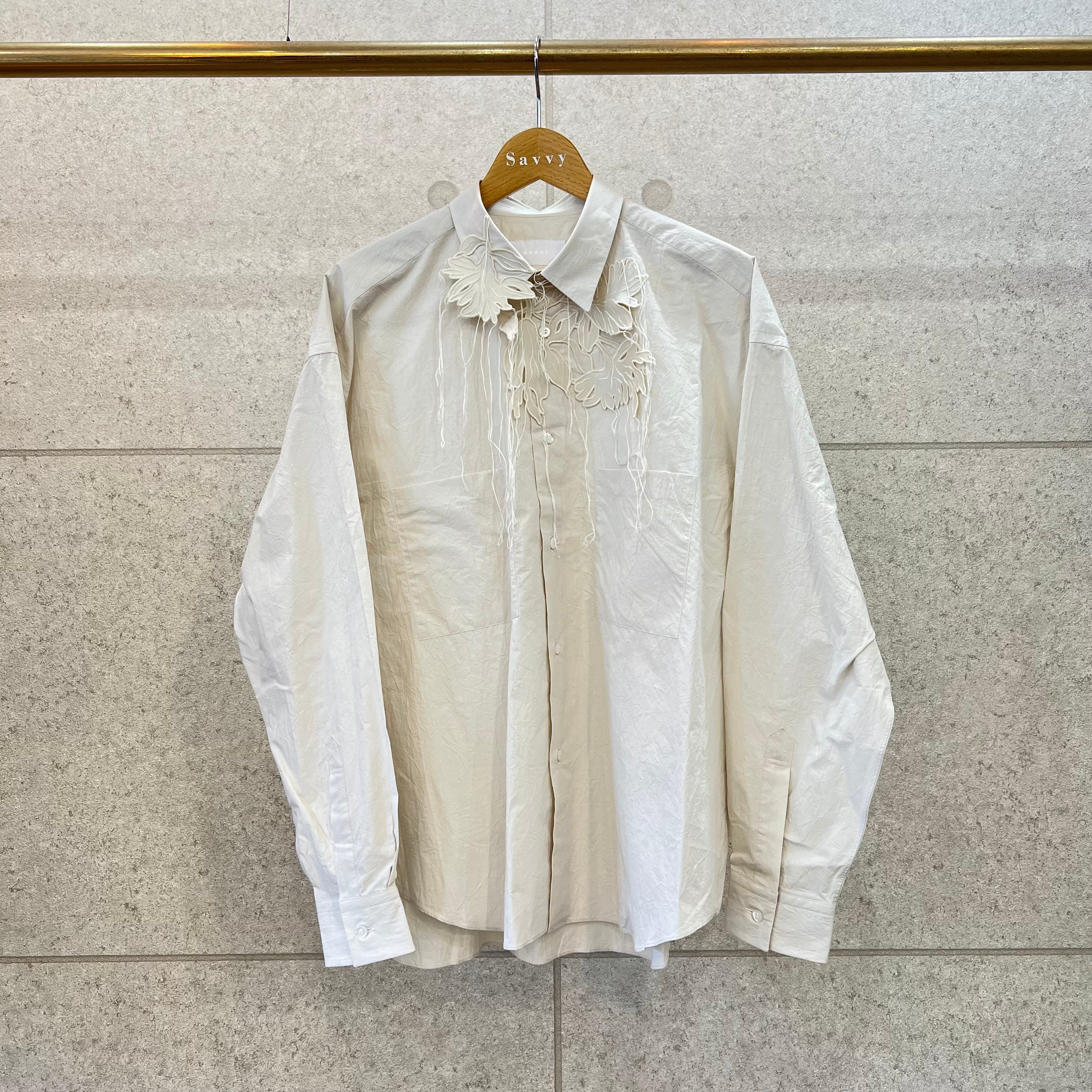 MARGE – Frayed embroidery collar (Ivory) | Savvy（大分市セレクト