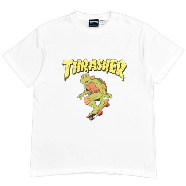 HUF ハフ THRASHER TDS 半袖 Tシャツ ホワイト S