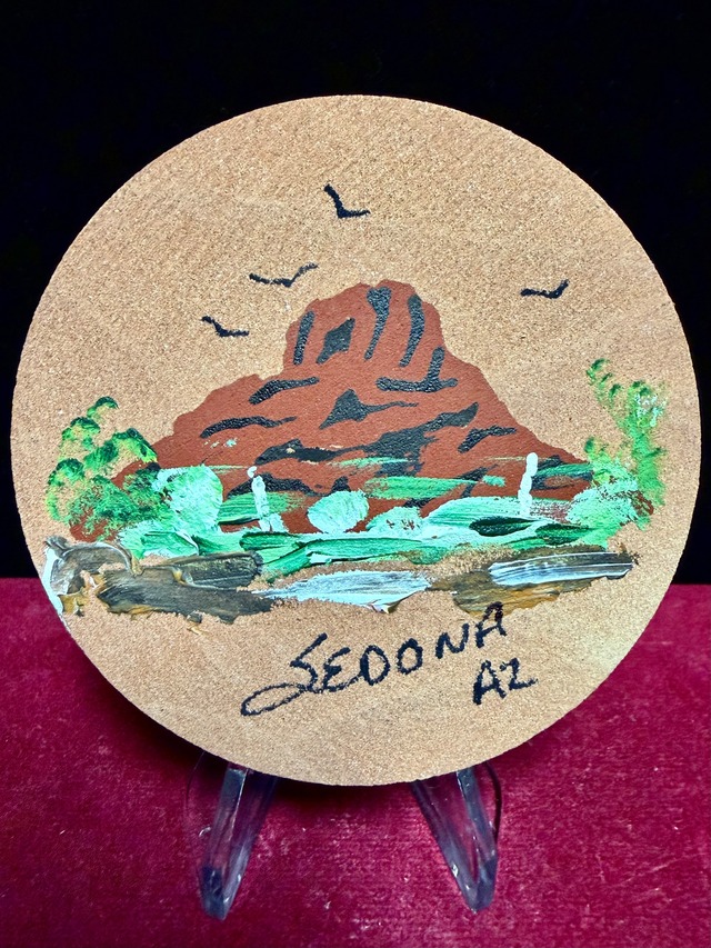 1) セドナ・ボルテックス・レッドロック「ベルロック」アート・プレート