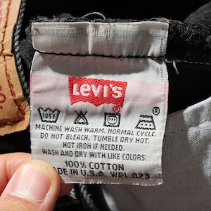 美品 38×30 Levi’s 501 USA 96年 サルファーブラックデニムパンツ リーバイス