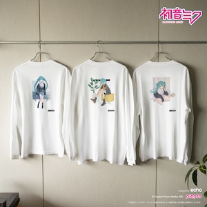 初音ミク　イラストレーターコラボ　長袖Tシャツ