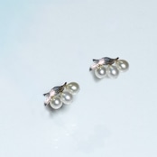 鈴蘭モチーフ 淡水真珠 ピアス レディース シルバー 花モチーフ 上品 大人可愛い ギフト プレゼント