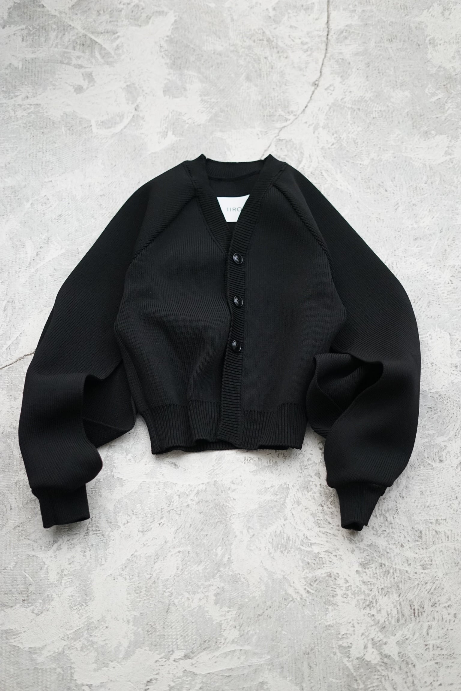 IIROT / High Strech Knit Cardigan（ Black / White ） | JUQUI Online