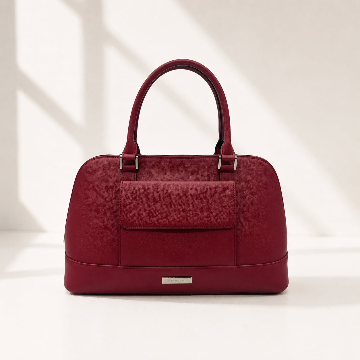 【Burberry】バーバリー レザー ハンドバッグ