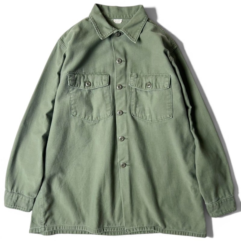 雰囲気系 50s US ARMY 米軍実物 OG-107 コットン サテン