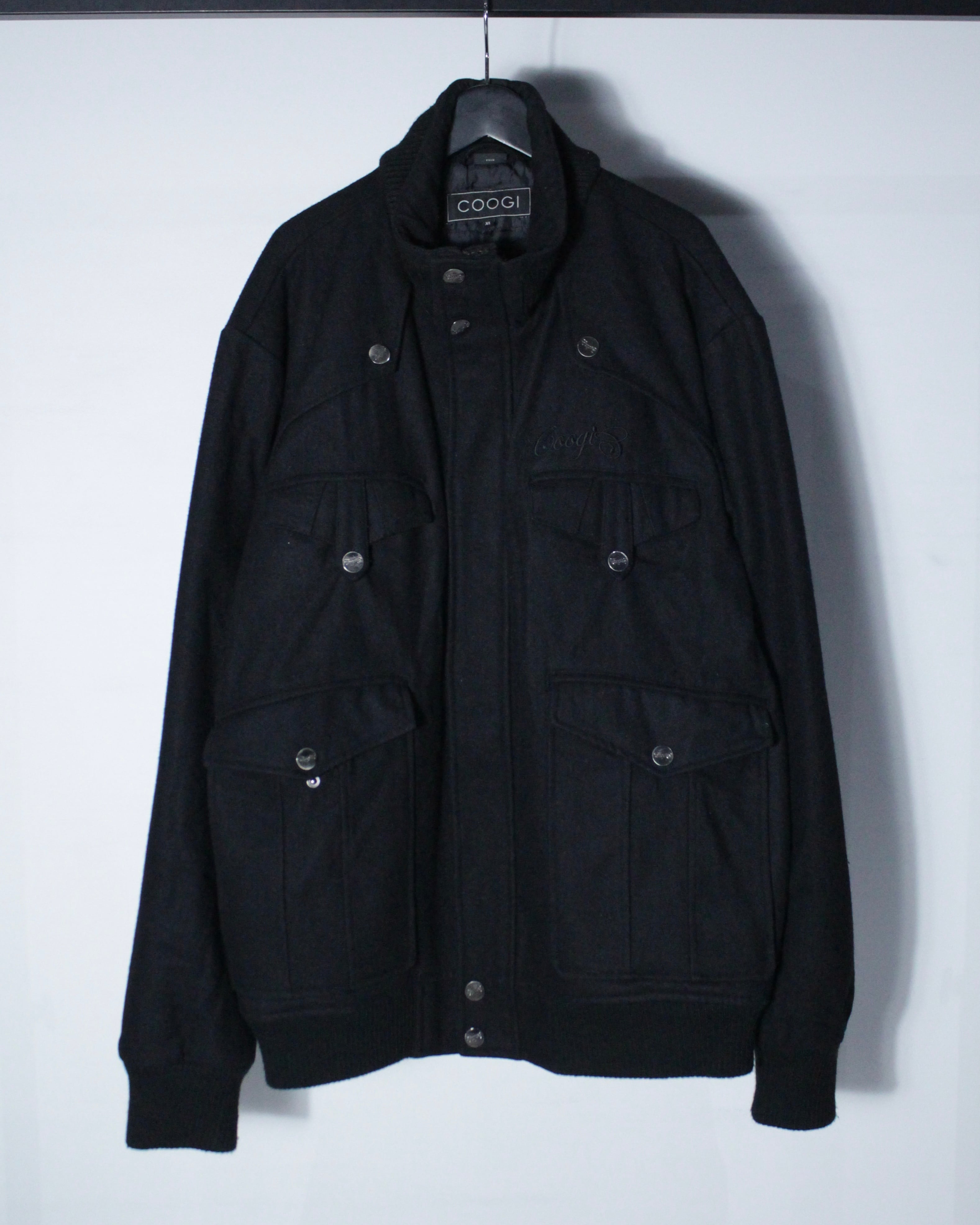 OLD NAVY】00's Zip up Wool Jacket Black M | Pay ID