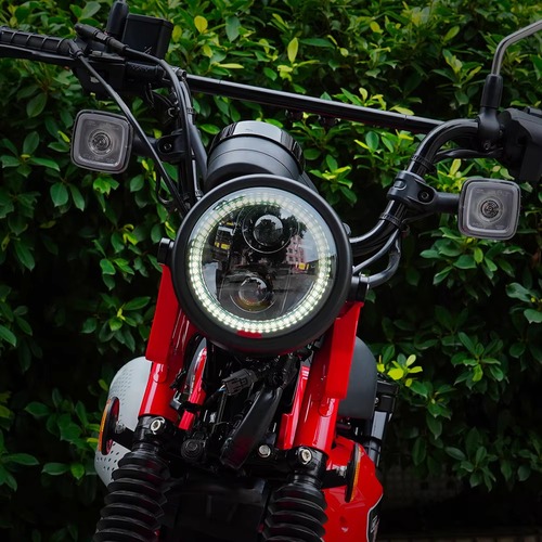 ヘッドライト 5.75インチ バイク LED ラウンド 丸形 円形 汎用 4000lm 2800lm 160mm ハイ/ロービーム デイライト