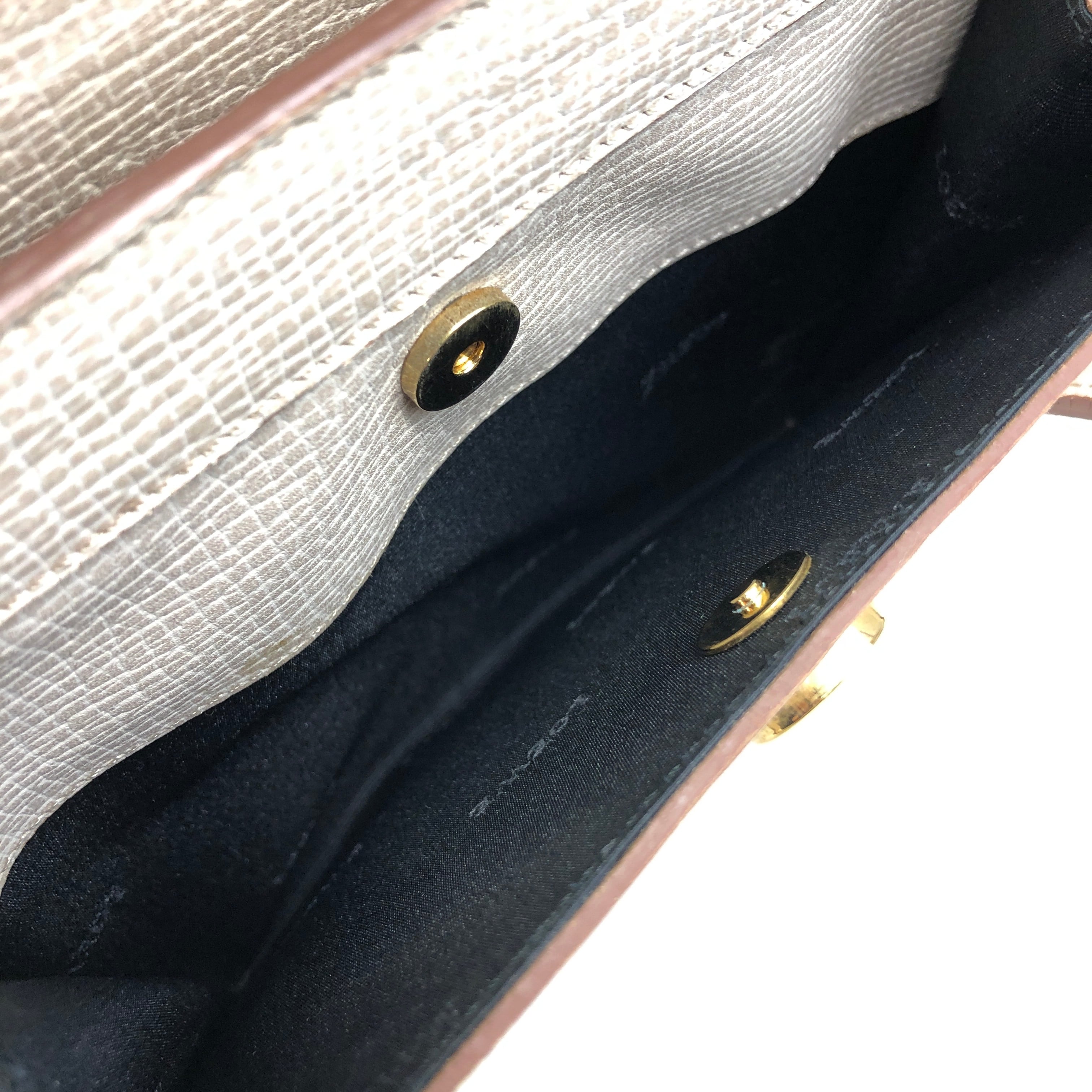 LOEWE ロエベ ハンドバッグ アイボリー レザー 型押し vintage LOEWE ロエベ ハンドバッグ アイボリー レザー 型押し vintage