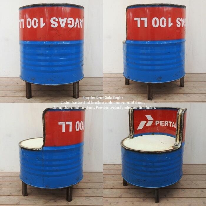 ドラム缶リメイクチェア⑩ - 茨城県の家具
