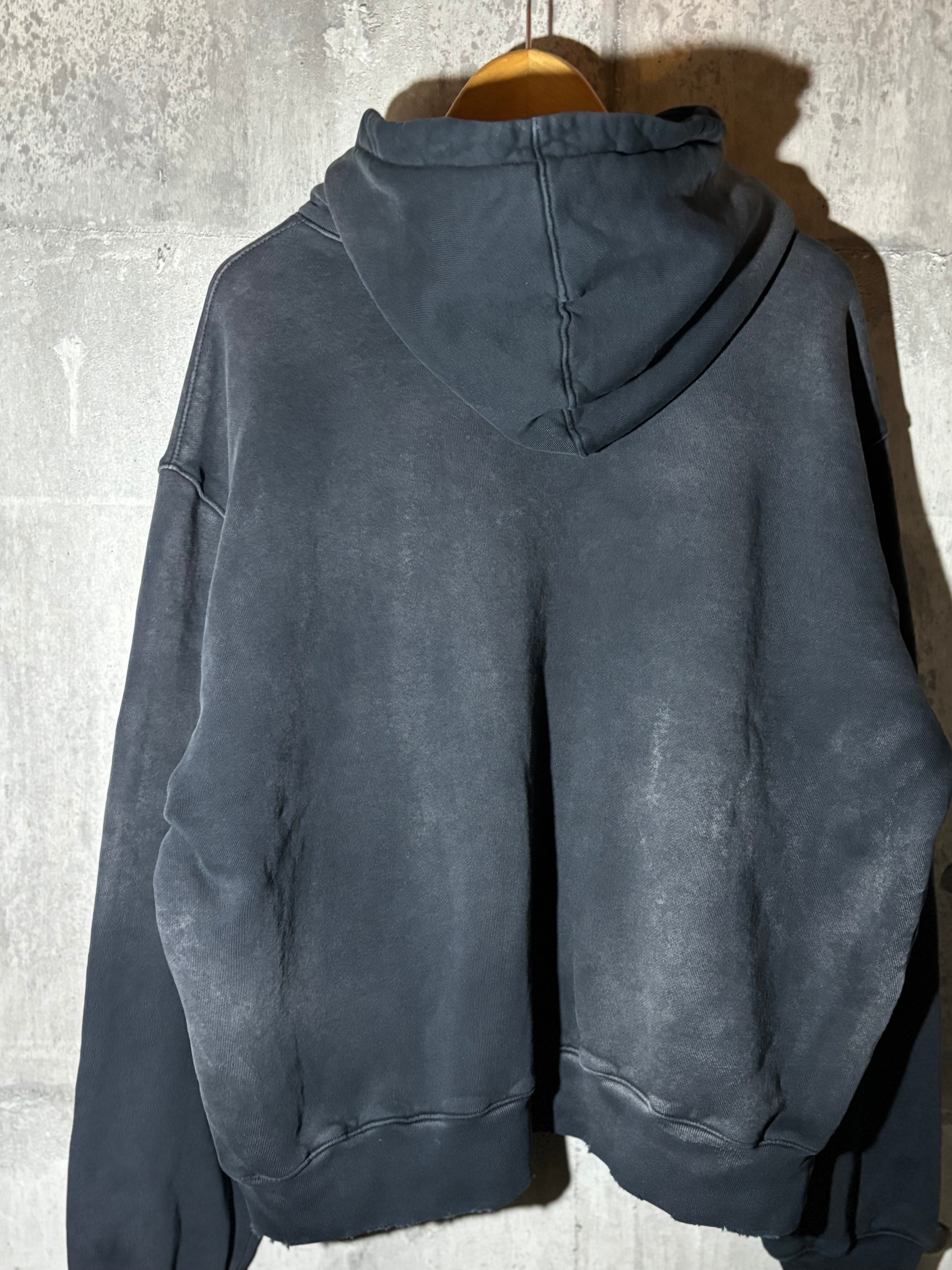 MOOJI MOOJI CLASSIC 1930 HOODIE AGED - Made in USA - BLACK
