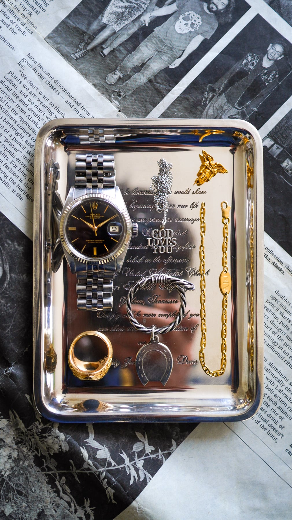 1994】TIFFANY&Co. ティファニー シルバー レクタングル トレイ《小物