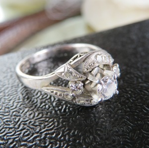 ヴィンテージ 上質ダイヤモンドのクラシカルリング