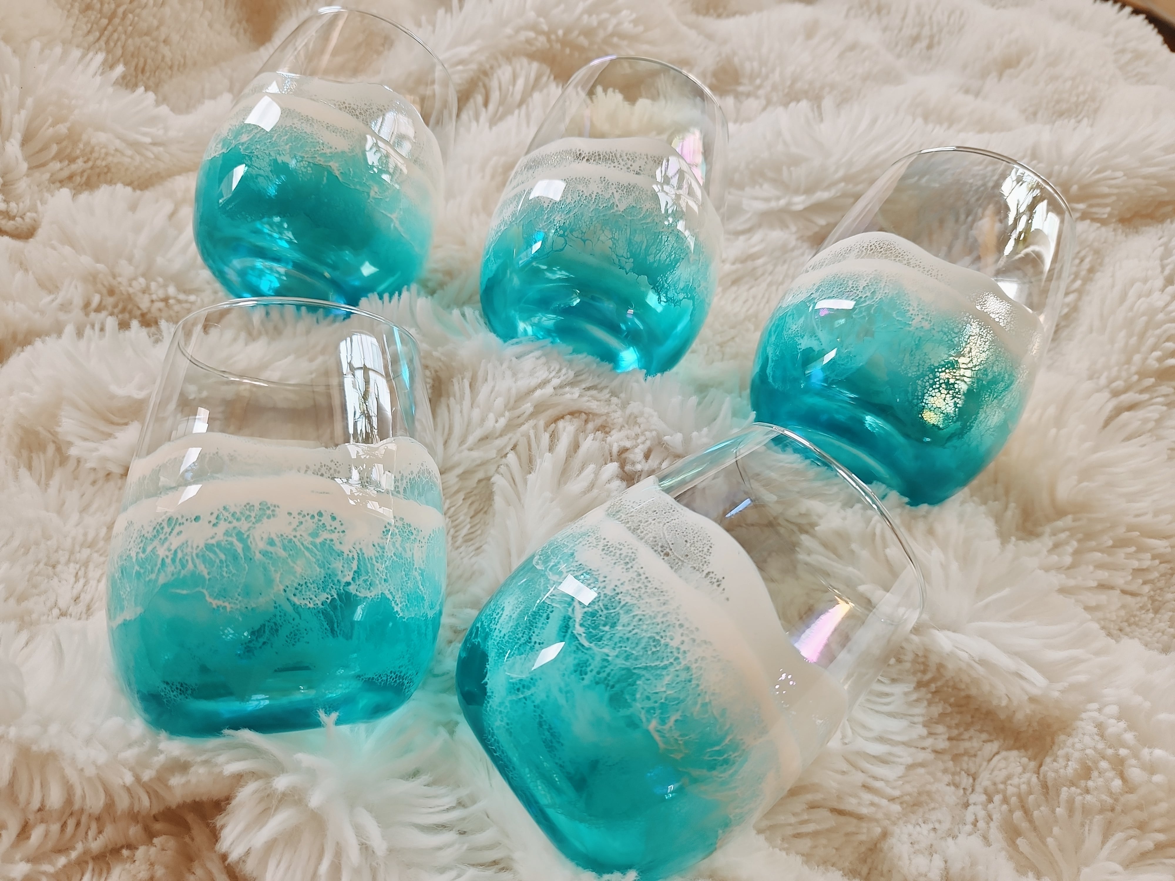 484.オーシャンレジンアート 海のグラス