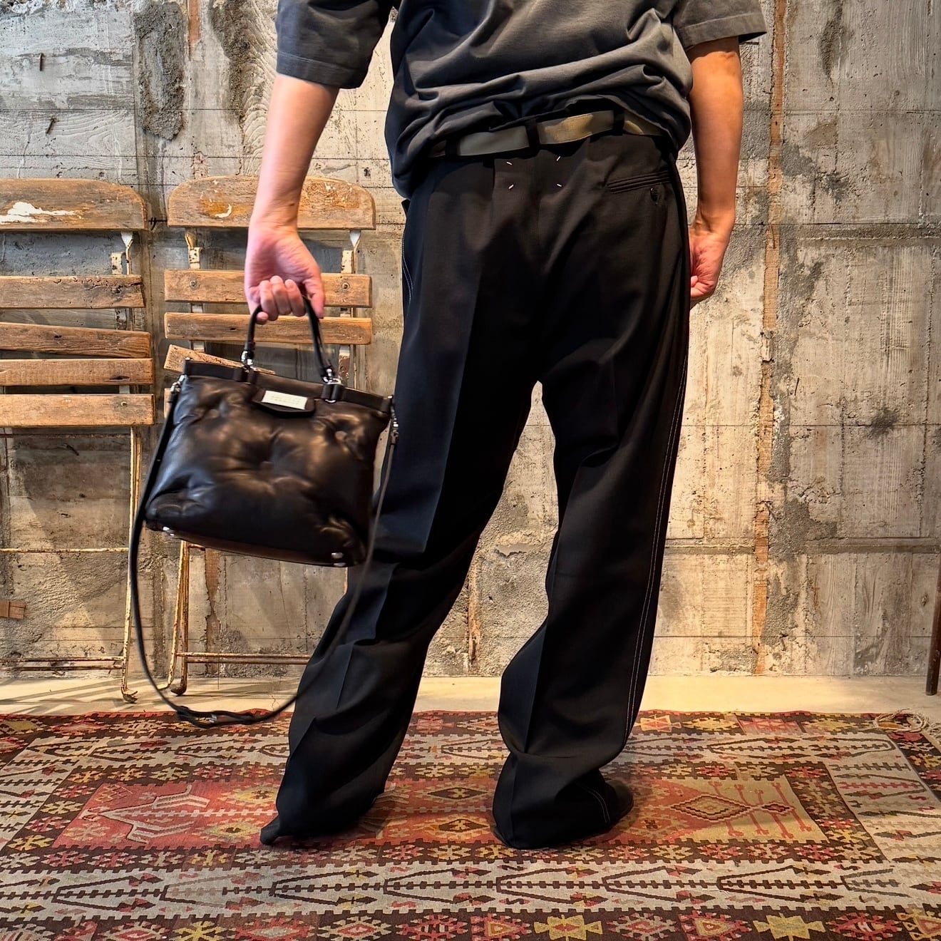 VIP SALE【Maison Margiela】ウールギャバジン トラウザーズ Maison Margiela【メゾン マルジェラ】スポーツジャージ