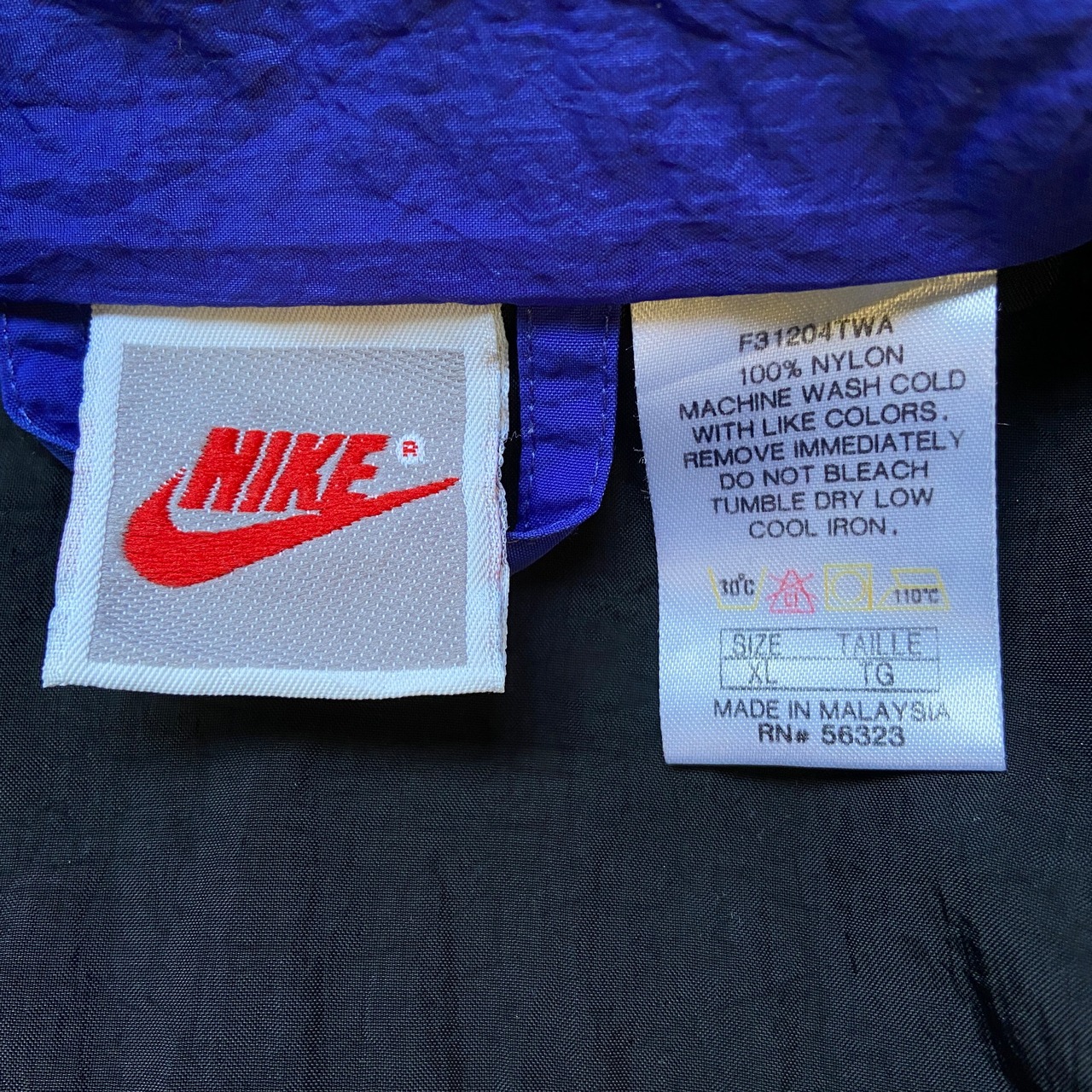 90年代 銀タグ NIKE ナイキ ナイロンジャケット メンズXL 古着 90s 