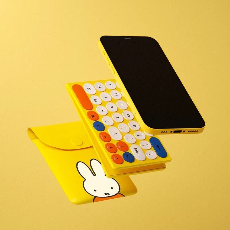 Miffy Bluetooth keyboard ミッフィーちゃんブルートゥース 折り畳み式キーボード ワイヤレス かわいい iPad iPhone  タブレット