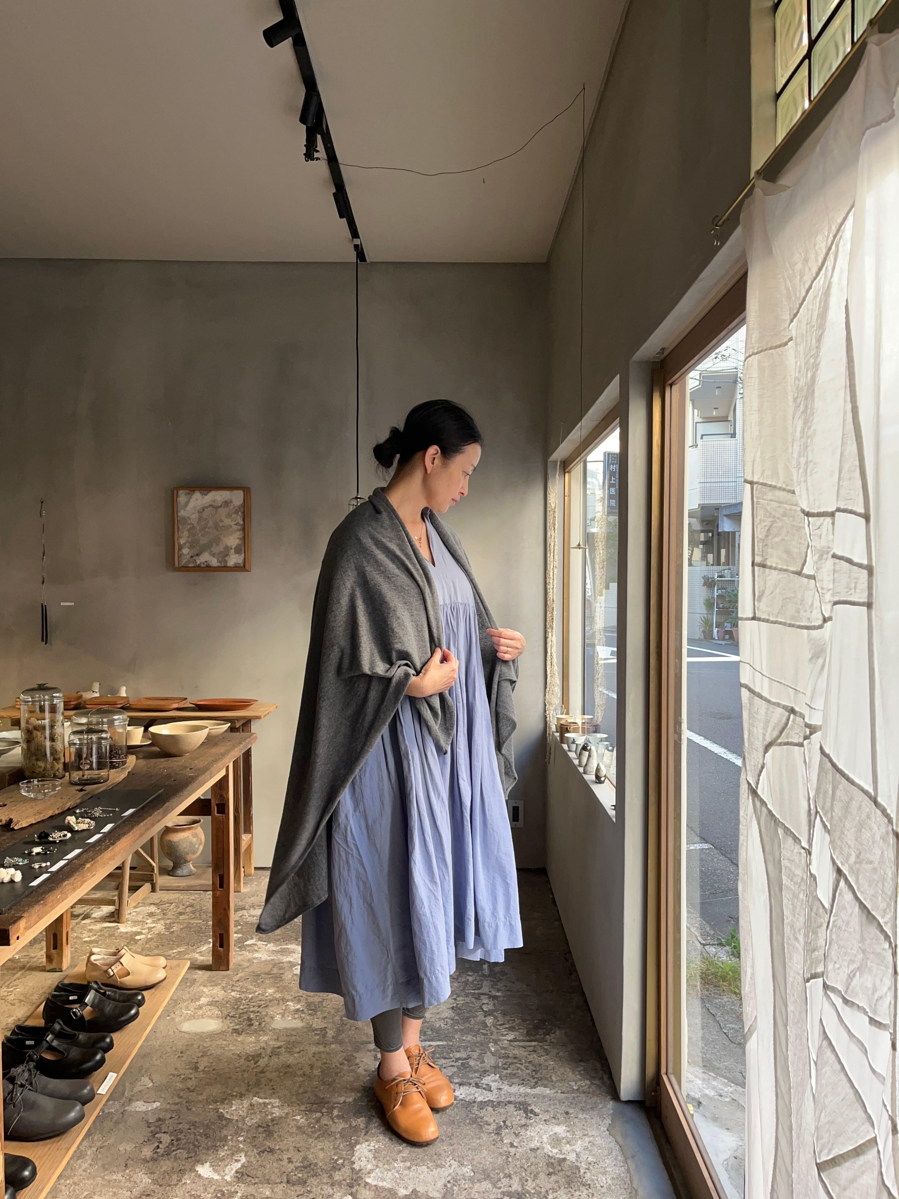 eleven 2nd｜イレブンセカンド｜ラージストール ｜グレー | 岡の oka no