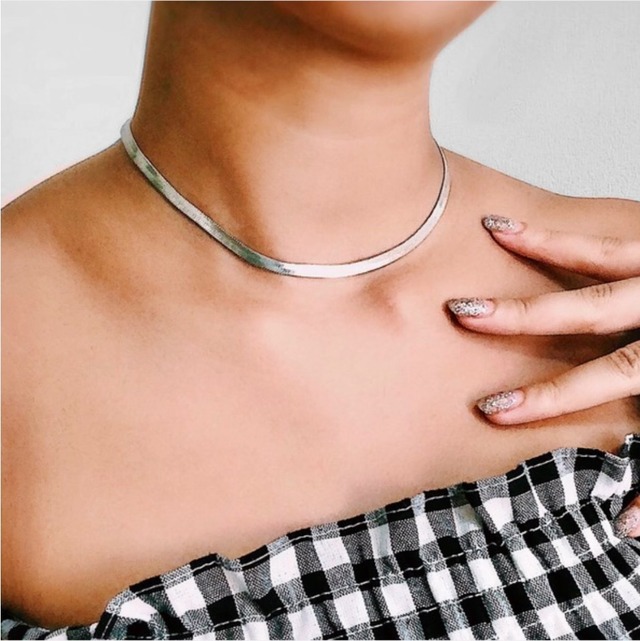 【即納】Snake chain choker《2colors》