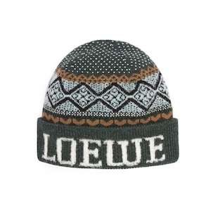 【LOEWE】BEANIE（GREEN/MULTI）