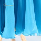 社交ダンス 衣装 スタンダードドレス ドレス ワンピース スタンダード 青 水色 黒 フロート デモ 競技 イングランド製 鮮やか 落ち感 綺麗 ブラック系 ブルー系 スタイリッシュ 輝き 華やか エレガント 長袖 フレアスカート モダン ステージ衣装 ショー用